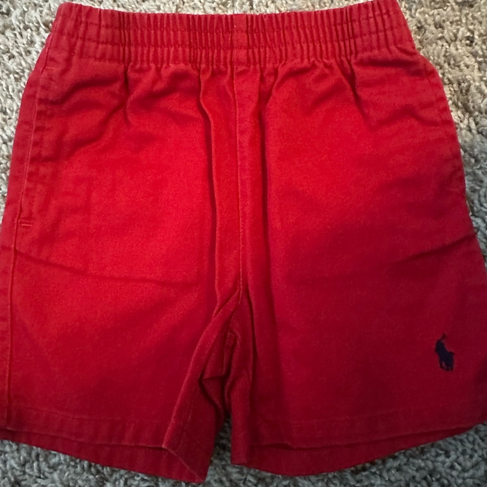 Ralph Lauren Baby Toddler Red Shorts - 12 Months